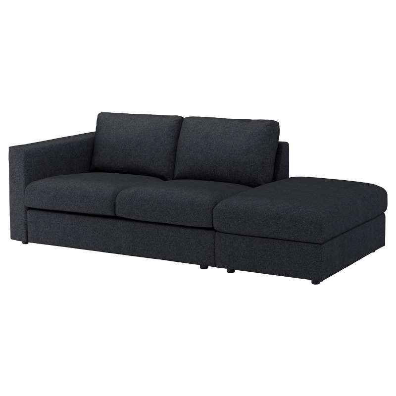 IKEA VIMLE 2'li kanepe ve ayak uzatma taburesi 