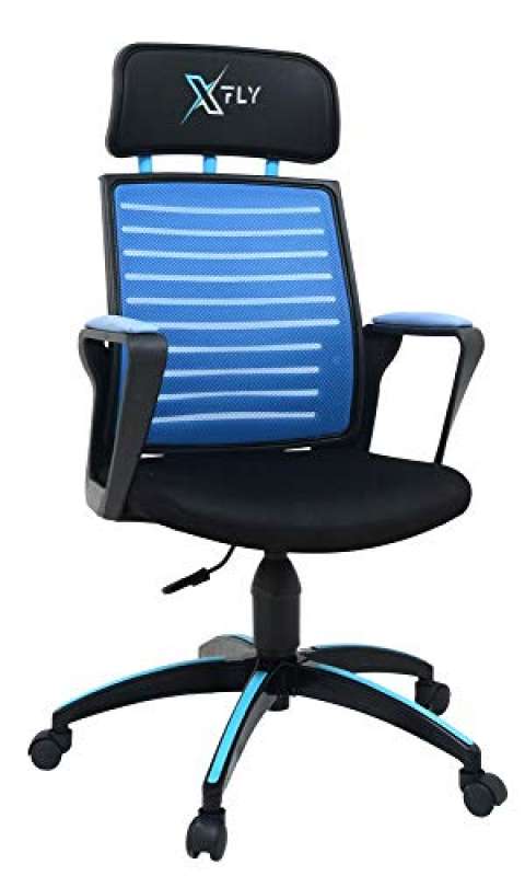 xfly metal ayaklı oyuncu koltuğu - mavi file - 2400b0542 
