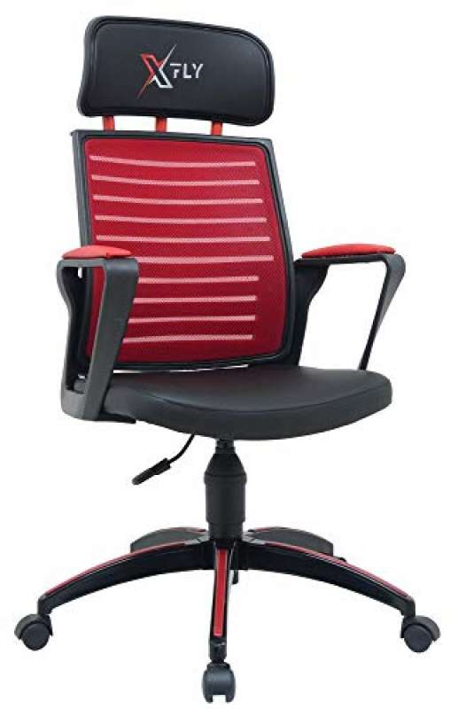 xfly metal ayaklı oyuncu koltuğu - kırmızı file - 2400b0545 