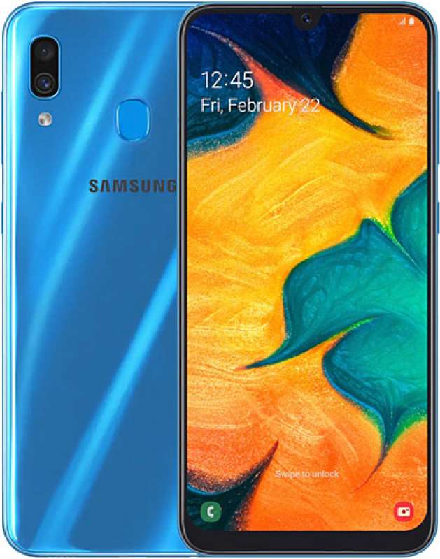 samsung galaxy a30 64gb mavi cep telefonu 