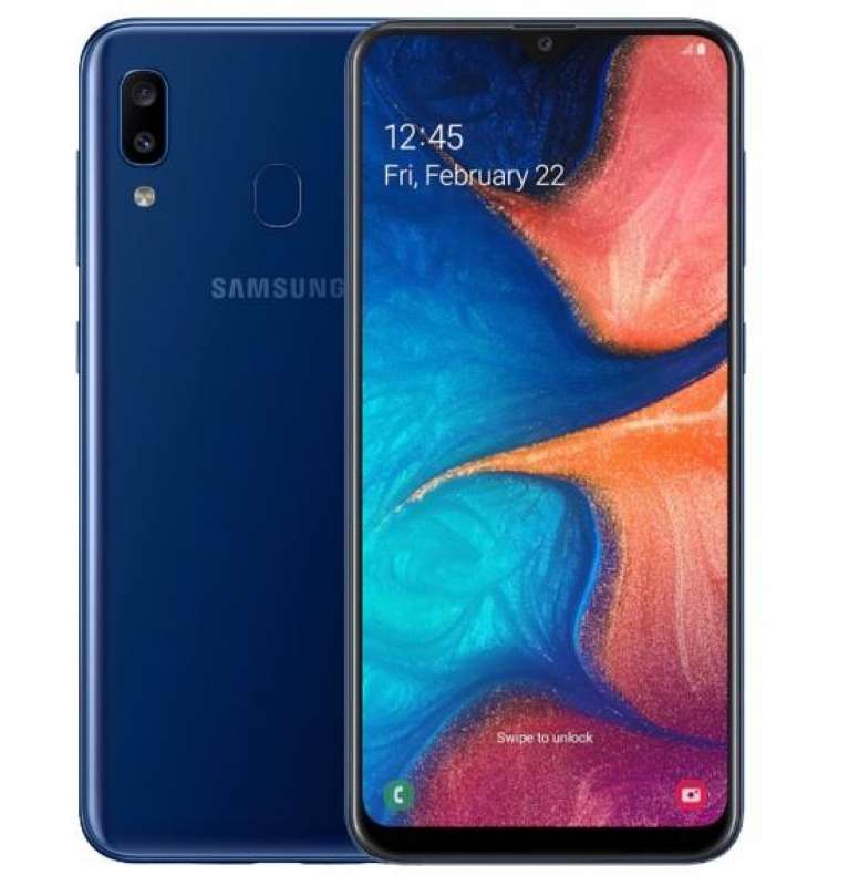 samsung galaxy a20 32gb mavi cep telefonu 